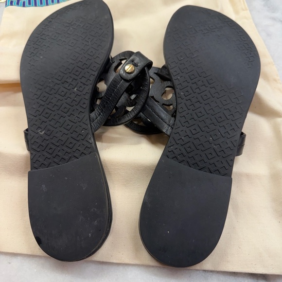 Tory Burch Black Miller Calf Leather Women's Sandals - Picture 9 of 9